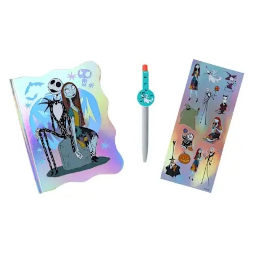 Disney The Nightmare Before Christmas Glow Journal Set NIB